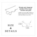 wholesale 925 Sterling Silver Serotonin Molecule Pendant Necklaces Minimalist Chemistry Gifts for Women-0-1
