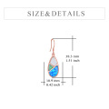 wholesale 925 Sterling Silver Teardrop Opal Drop Earrings with Leverbacks for Women-0-1
