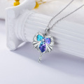 wholesale Sterling Silver Austrian Crystal Dragon Necklace for Women Girls-0-9