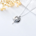 wholesale Sterling Silver Austrian Crystal Dragon Necklace for Women Girls-0-10