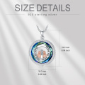 wholesale 925 Sterling Silver Blue Crystal Pendant - Always My Sister Forever My Friend Gift for Women-0-1