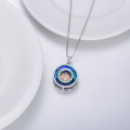 wholesale 925 Sterling Silver Blue Crystal Pendant - Always My Sister Forever My Friend Gift for Women-0-3