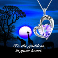 wholesale 925 Sterling Silver Crystal Giraffe Pendant Necklaces for Women Teen Girls -0-2