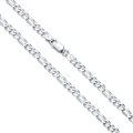 wholesale Sterling Silver Figaro Chain Bracelet 2 5mm 4mm Lobster Clasp Italy 6 5 8 -0-3
