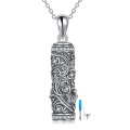 wholesale 925 Sterling Silver Floral Design Crystal Cremation Pendant Necklace for Women & Men - Funeral Keepsake s-0-0