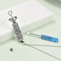 wholesale 925 Sterling Silver Floral Design Crystal Cremation Pendant Necklace for Women & Men - Funeral Keepsake s-0-5