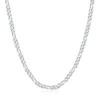 wholesale Sterling Silver Figaro Link Chain Necklace - 26 inches- 26 inches
