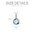 wholesale 925 Sterling Silver Blue Crystal Hummingbird Cremation Jewelry Keepsake Pendant with Funnel and Fill Tool-0-2