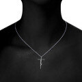 wholesale 925 Sterling Silver Faith Cross Pendant Necklace for Women-0-3