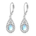 wholesale Sterling Silver Larimar Beach Earrings for Women Starfish Dolphin Turtle Jellyfish Mermaid Teardrop - Rhodium Plated-0-6