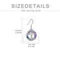 wholesale Sterling Silver Crystal Tree of Life Dangle Earrings for Women - Rhodium Plated-0-7