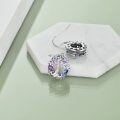 wholesale Sterling Silver Crystal Tree of Life Dangle Earrings for Women - Rhodium Plated-0-9