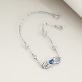 wholesale Sterling Silver Stone Horse Infinity Love Bracelet Jewelry Gift for Women-0-9