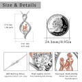 wholesale 925 Sterling Silver Infinity Heart Pendant Mother Daughter Gift Jewelry-0-1