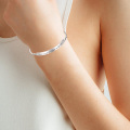 wholesale 925 Sterling Silver Crystal Heart Inspirational Adjustable Women's Graduation Bracelet-0-2