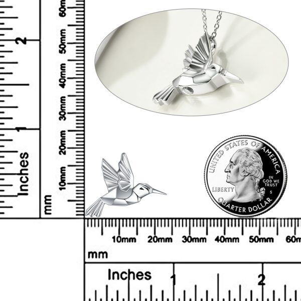 Sterling Silver Hummingbird Urn Necklace-1