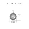 wholesale 925 Sterling Silver Tree of Life Pet Ashes Keepsake Necklace for Men & Women-0-1