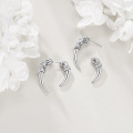 wholesale 925 Sterling Silver Gothic Punk Dragon Claw Stud Earrings for Men & Women - Vintage Style Jewellery Gift-0-5
