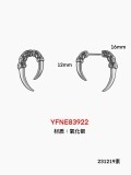 wholesale 925 Sterling Silver Gothic Punk Dragon Claw Stud Earrings for Men & Women - Vintage Style Jewellery Gift-0-7