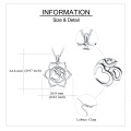 wholesale 925 Sterling Silver OM Yoga Lotus Flower Pendant Necklaces - Indian Style Gifts for Women-0-1