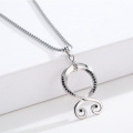 wholesale 925 Sterling Silver Infinity Norse Jewelry Viking Necklaces with Black CZ Stones for Women's Gifts-0-4