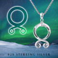 wholesale 925 Sterling Silver Infinity Norse Jewelry Viking Necklaces with Black CZ Stones for Women's Gifts-0-6
