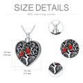 wholesale 925 Sterling Silver Heart-Shaped Cardinal Keepsake Cremation Pendant Necklace with Funnel and Fill Tool for Women's Memorial Jewelry-0-1
