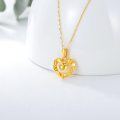 wholesale 18K Gold Double Heart Pendant Necklace for Women - Forever Love You Gift for Her/Mom/Wife (45cm)-0-4