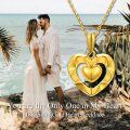 wholesale 18K Gold Double Heart Pendant Necklace for Women - Forever Love You Gift for Her/Mom/Wife (45cm)-0-6