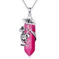 wholesale  Sterling Silver Quartz Frog Pendant Necklace Gift for Women Mom -0-60