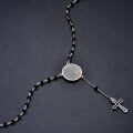wholesale 925 Sterling Silver Saint Michael/Christopher Adjustable Medal Bracelet for Men Women Religious Protection Jewelry with 6mm Figaro Link (9+2)-0-4