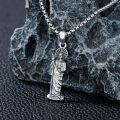 wholesale 925 Sterling Silver Saint Jude Statue Pendant with 24 Chain - Religious Jewelry for Men and Women-0-4