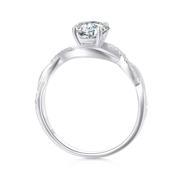 14K Gold Moissanite Engagement Wedding Ring-1