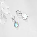 wholesale 925 Sterling Silver Blue Moonstone Rose Vine Filigree Teardrop Dangle Leverback Earrings-0-3