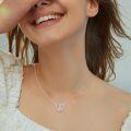 wholesale 925 Sterling Silver Heart & Infinity Cubic Zirconia Pendant Necklace for Women Teen Girls Valentines Day Gifts-0-2