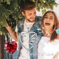wholesale 925 Sterling Silver Red Crystal Heart Pendant Necklaces Set Valentine's Day Gift for Couple Matching Jewelry Accessories-0-5