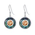 wholesale Silver Crystal Birthstone Hook Earrings for Women Girls Mom - Rhodium Plated-0-7