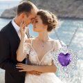 wholesale 925 Sterling Silver Heart-Shaped Pendant with Amethyst and Citrine Gems Necklace-0-5