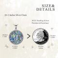wholesale 925 Sterling Silver Abalone Shell Tree of Life Pendant Necklaces for Women Mothers Day Gifts-0-1