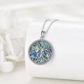 wholesale 925 Sterling Silver Abalone Shell Tree of Life Pendant Necklaces for Women Mothers Day Gifts-0-3