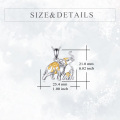 wholesale 925 Sterling Silver Mother and Baby Elephant CZ Pendant Necklaces for Women-0-1