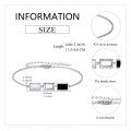 wholesale 925 Sterling Silver Rectangle Black & White Shell Charm Link Bracelet-0-1