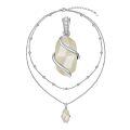 wholesale Sterling Silver Gemstone Dainty Pendant Necklace for Women Mom Gift-0-18