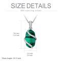 wholesale Sterling Silver Gemstone Dainty Pendant Necklace for Women Mom Gift-0-7