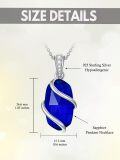 wholesale Sterling Silver Gemstone Dainty Pendant Necklace for Women Mom Gift-0-1
