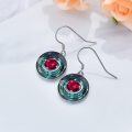 wholesale Silver Crystal Birthstone Hook Earrings for Women Girls Mom - Rhodium Plated-0-3