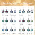 wholesale Silver Crystal Birthstone Hook Earrings for Women Girls Mom - Rhodium Plated-0-6