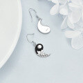 wholesale 925 Sterling Silver Yin Yang Earrings with Palm Trees and Mountains Design for Women-0-2
