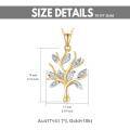 wholesale 10K Gold Tree Of Life Pendant Necklace For Women - 2 Colors Available-0-1