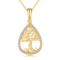 wholesale Gold Metal 14K Women's Tree of Life Pendant Necklace - Real  for Wife Mom Grandma Girlfriend-0-0